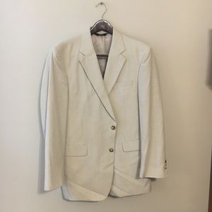 Jos. A. Bank linen blend champagne blazer 42L